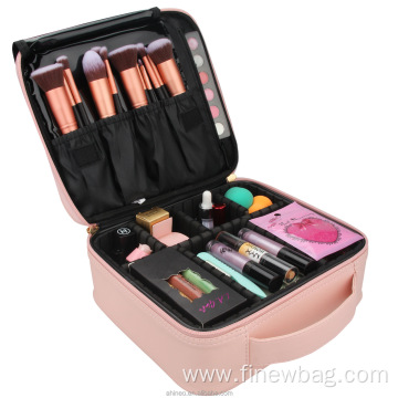 Custom Cosmetic Makeup Sandwich Zipper Pouch Brush Bag